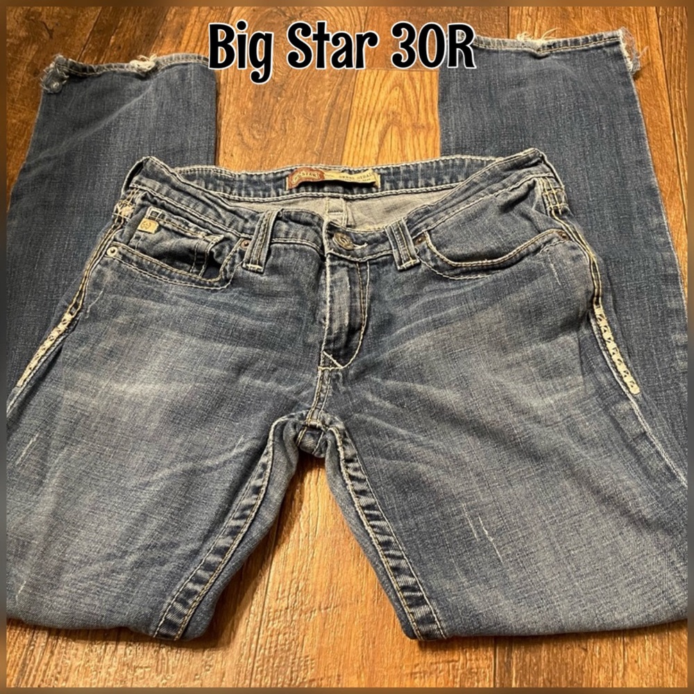 Big Star Sweet Straight Ultra Low Rise Jeans 30R